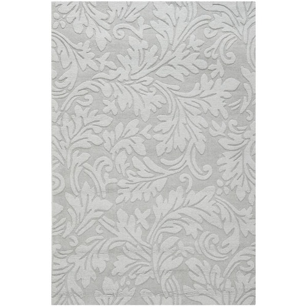 SAFAVIEH Impressions Gray Doormat 3 ft. x 5 ft. Geometric Area Rug