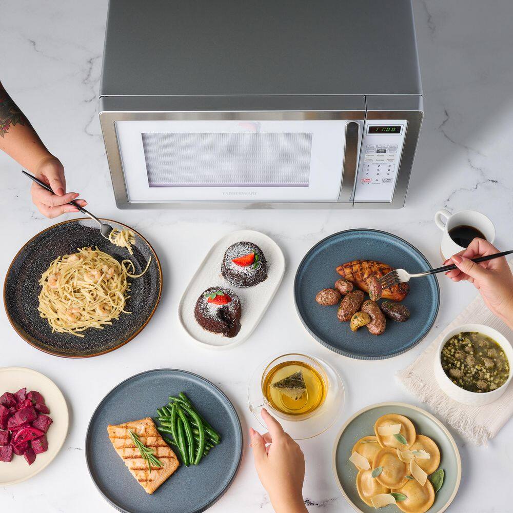 Platinum White 1.1 cu. ft. Touch Control Microwave Oven