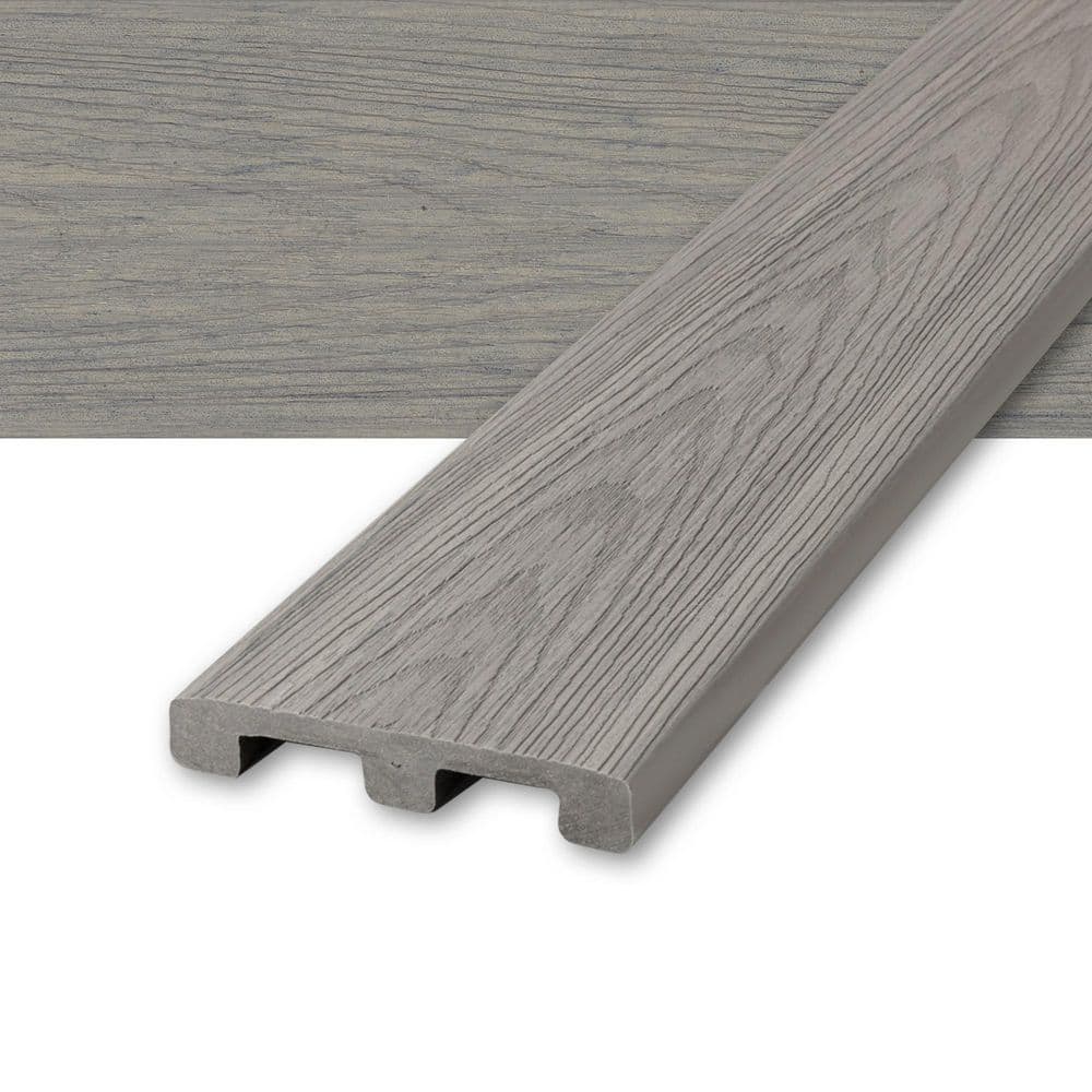 Deckorators Venture 1 in. x 6 in. x 12 ft. Saltwater Gray Square