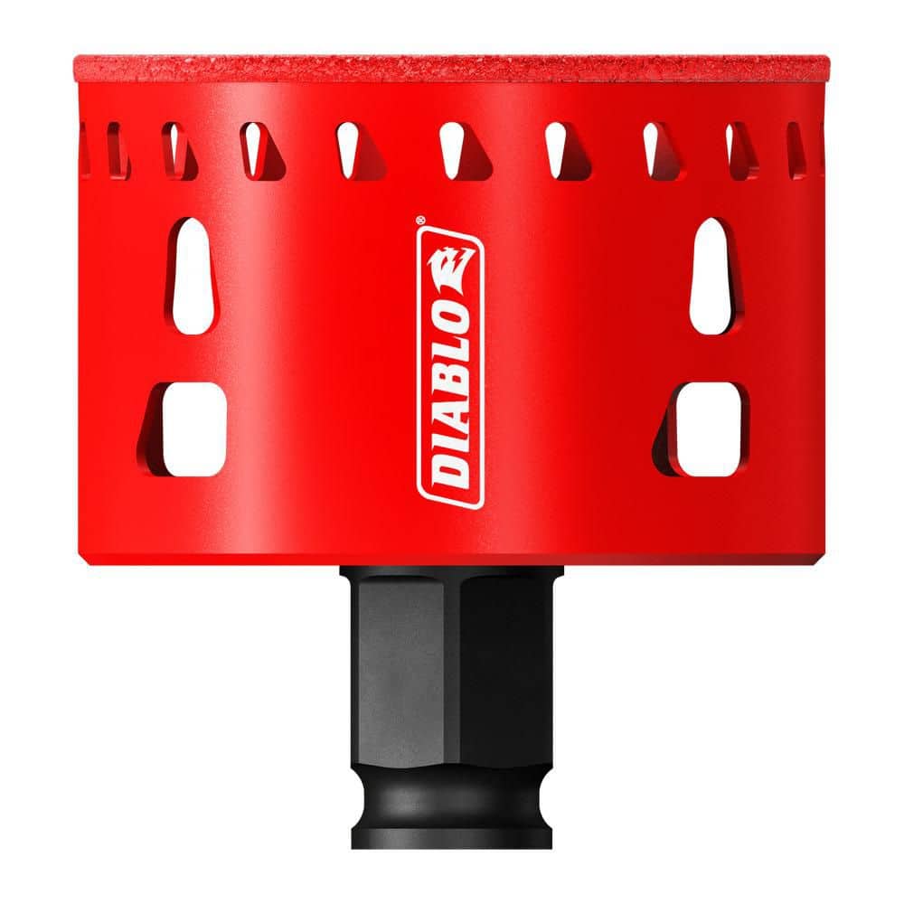 DIABLO 2-1/2 in. Diamond Grit Hole Saw Tile, Stone, and Glass