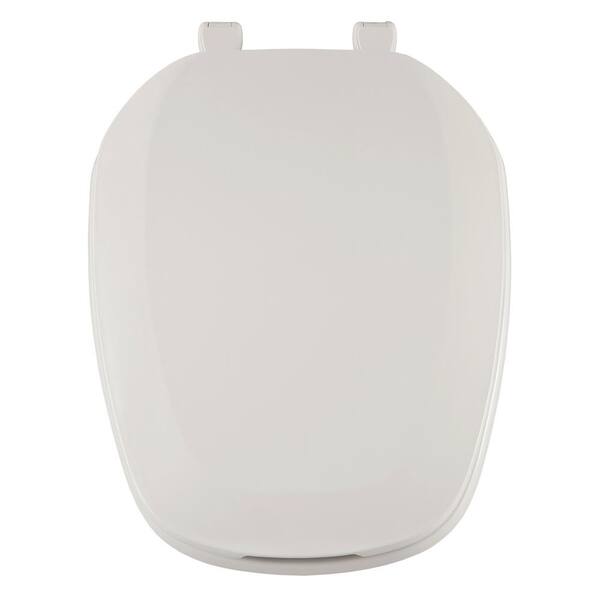 CENTOCO Eljer Emblem Elongated Square Closed Front Toilet Seat in White