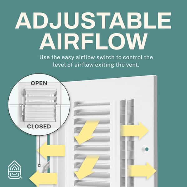 Aluinu 10x4 Inch (Duct Opening) Vent Cover Return Air Grille