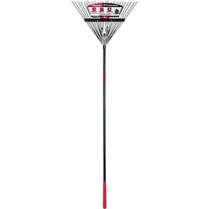 51 in. Fiberglass Handle 24-Tine Steel Rake