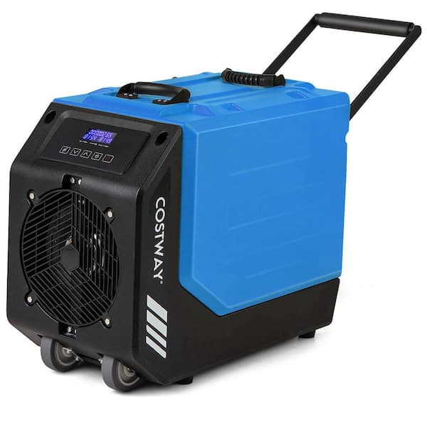 190 pt. 9000 sq. ft. Bucket less Commercial Rotational Molded Industrial Dehumidifier in. Blue with Pump