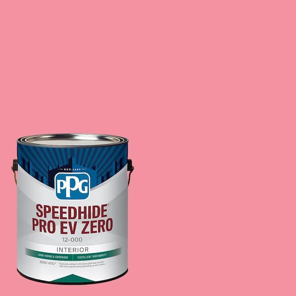 PPG Speedhide Pro EV Zero 1 gal. PPG1184-4 Pink Punch Semi-Gloss Interior Paint