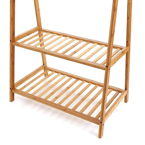 Hastings Home Bamboo Wooden Clothes Drying Rack - 9948935