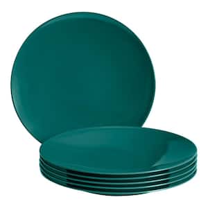 Taryn Melamine Dinner Plate in Gloss Malachite Green (Set of 6)