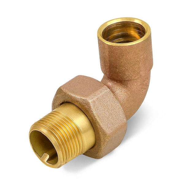 PLUMBFLEX 3/4 in. Brass IPS Sweat Union Elbow, Includes Nut and Tailpiece
