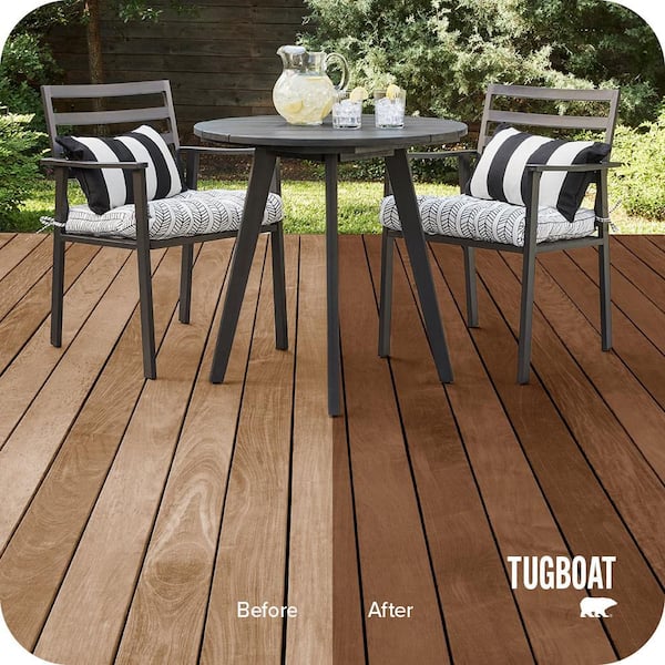 8 oz. #ST-141 Tugboat Semi-Transparent Waterproofing Exterior Wood Stain and Sealer Sample