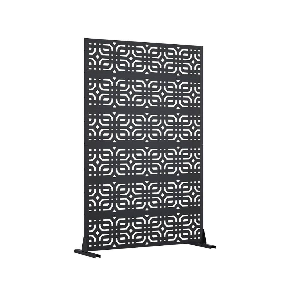 72 in. x 47 in. Black Galvanized Steel Garden Fence price history on PriceWatchPro