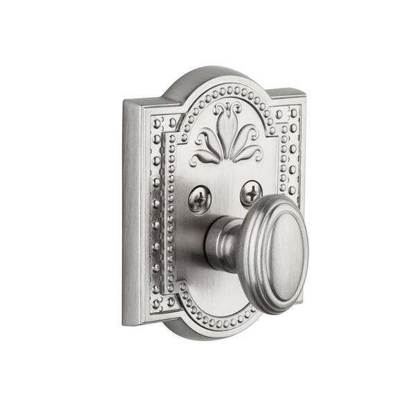 Nostalgic Warehouse Parthenon Satin Nickel Single Cylinder Deadbolt - Keyed Differently