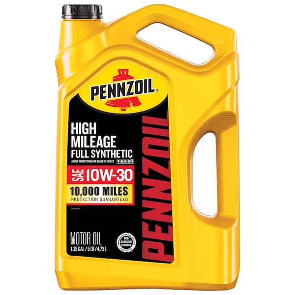 Pennzoil High Mileage SAE 10W-40 Synthetic Blend Motor Oil 5 Qt