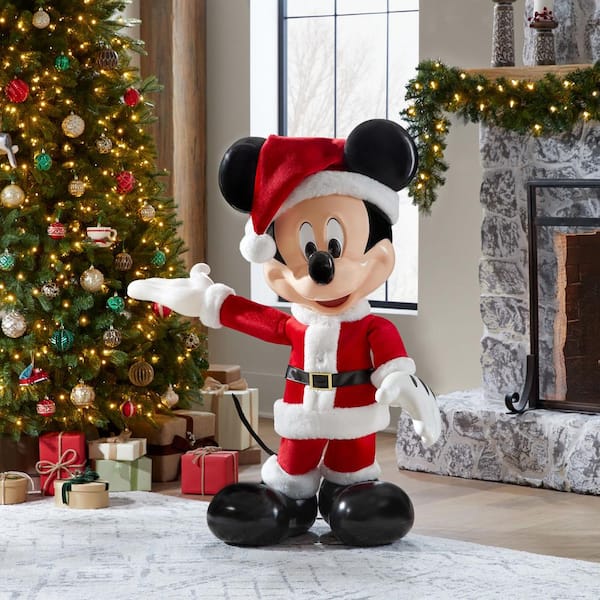 Disney 4 ft. Animated Holiday Mickey 23SV24033 - The Home Depot
