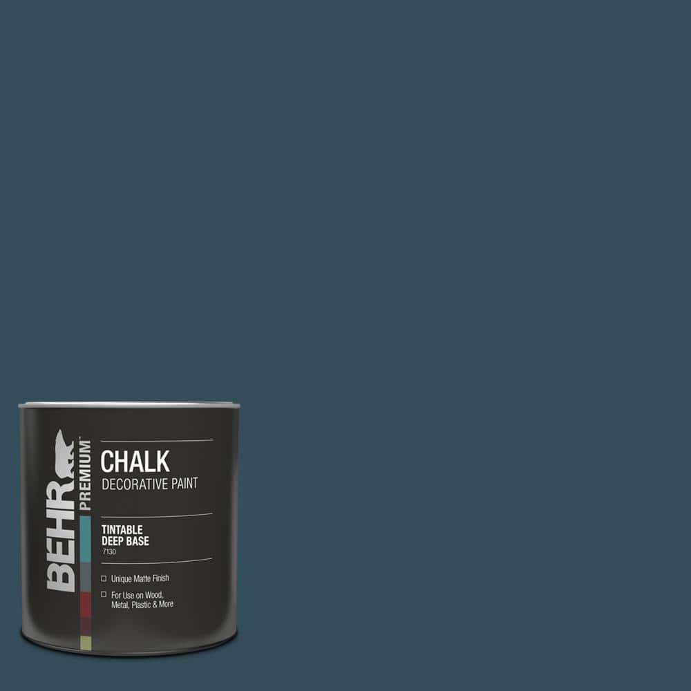 1 qt. #HDC-CL-28 Nocturne Blue Interior Chalk Finish Paint