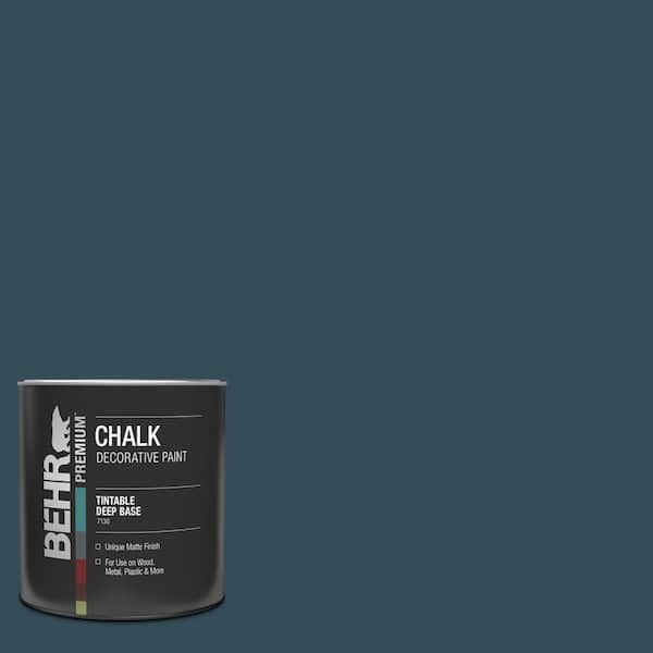 BEHR 1 qt. #HDC-CL-28 Nocturne Blue Interior Chalk Finish Paint