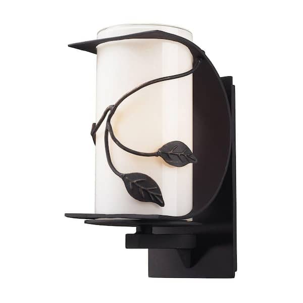 Titan Lighting Hedera Outdoor Weathered Charcoal Wall Sconce-DISCONTINUED