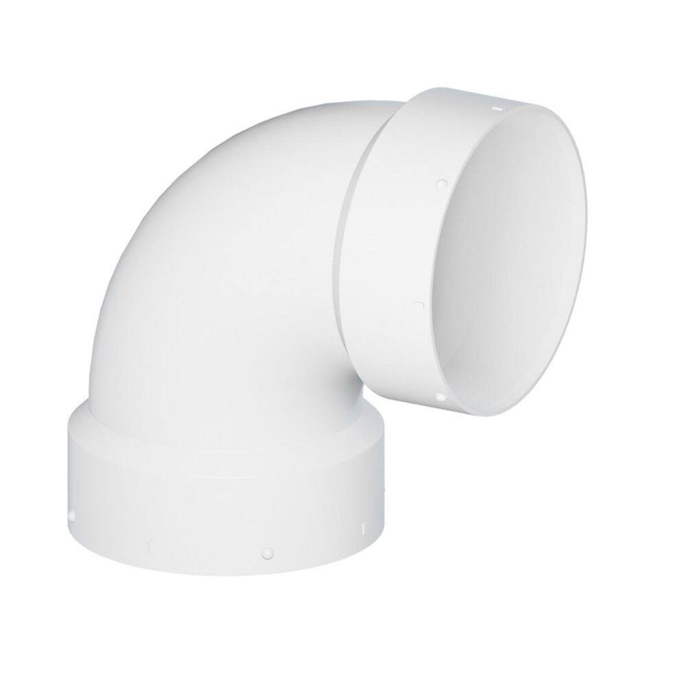 4 in. White Rigid PVC DWV 1/4 Bend 90-Degree Elbow, Hub x Hub Drain, Waste & Vent Plumbing Fitting, (10 Pack) price history on PriceWatchPro