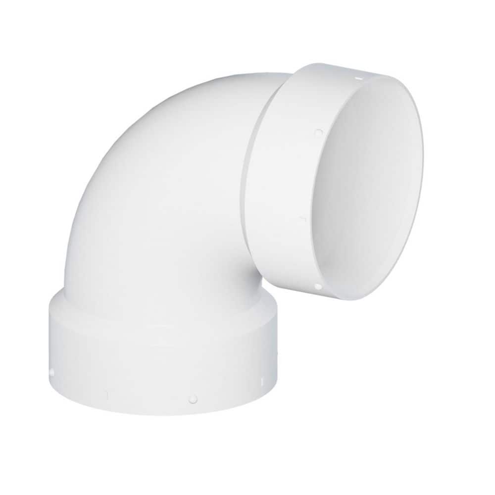 6 in. White PVC DWV 1/4 Bend 90-Degree Elbow, Hub x Hub Drain, Waste & Vent Plumbing Fitting, (5 Pack) price history on PriceWatchPro