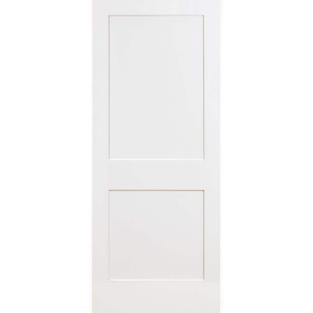 30 in. x 80 in. 2-Panel Square Solid Core Primed Shaker Fiberglass Interior Door Slab price history on PriceWatchPro