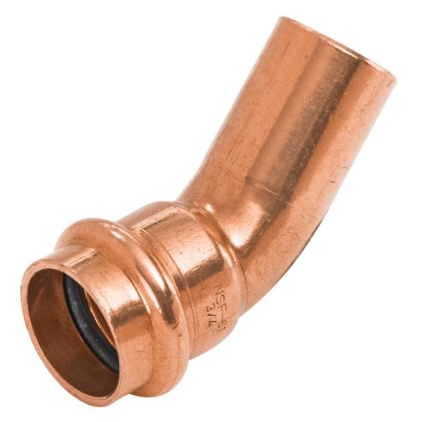 NIBCO 1-1/4 in. Copper 45-Degree Fitting x Press Elbow