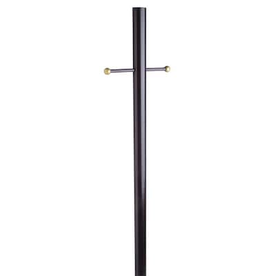 Black Lamp Post with Cross Arm