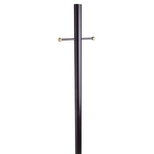 Black Lamp Post with Cross Arm