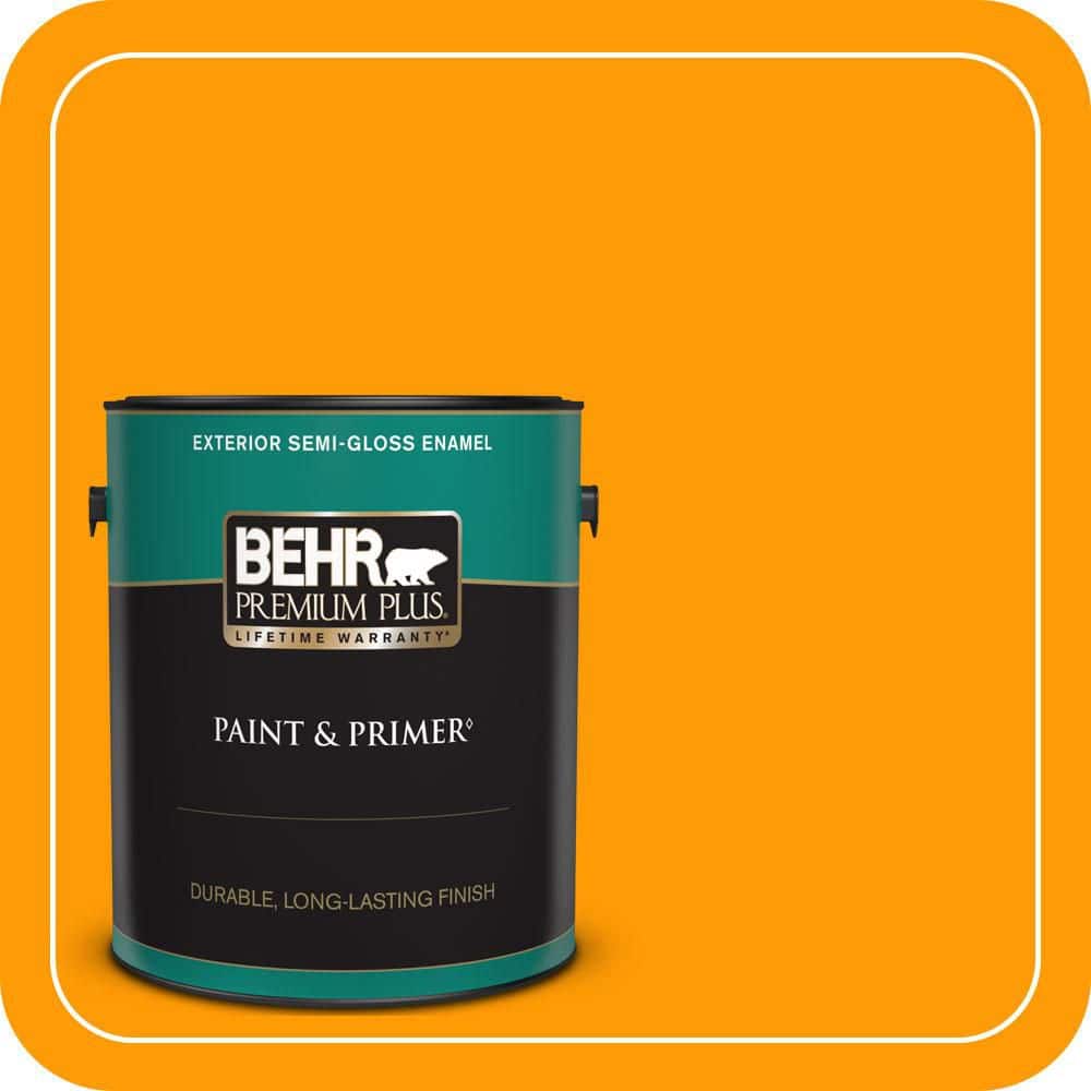 1 gal. #S-G-320 Atomic Tangerine Semi-Gloss Enamel Exterior Paint & Primer price history on PriceWatchPro