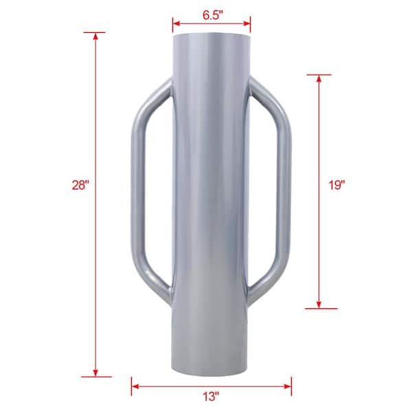 Tatayosi 37 lbs. Metal Fence Post Driver with Handle, Heavy-Duty T Post Pounder Rammer for Installing Fence Gatepost