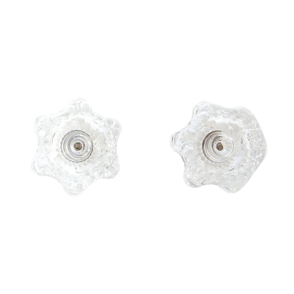 Clear Polished Acrylic Faucet Knob Set, 8.5"L x 4"W