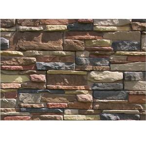 Easy Stack 20 in. x 5 in. Copper Hill Manufactured Concrete Stone Siding Veneer Ledge Flats