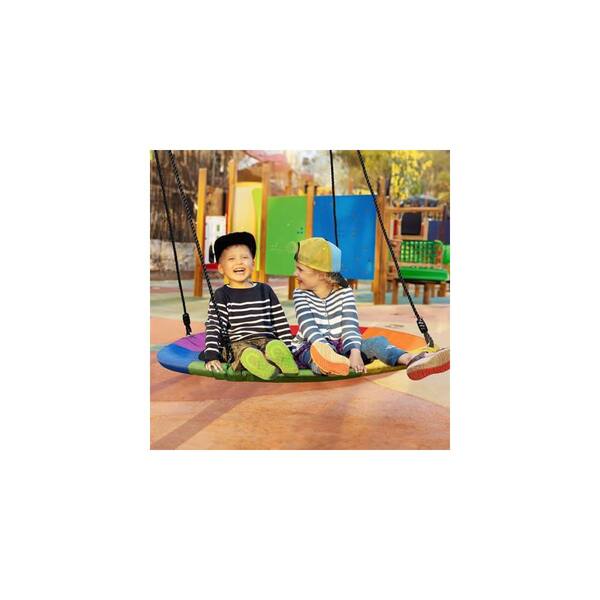 MISOPILY 40 in. 360° Rotating Saucer Swing 1-Pack 700 lbs
