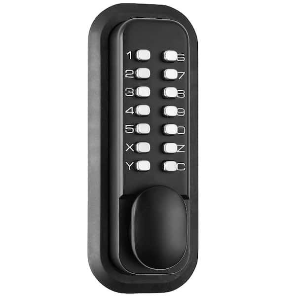 Mechanical Keyless Entry Door Lock with 14 Digit Keypad, Outdoor Gate Door Locks, Easy to Install