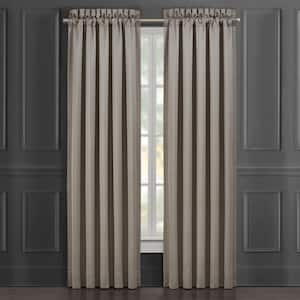 Camilla Silver Polyester 84" Window Panel Pair