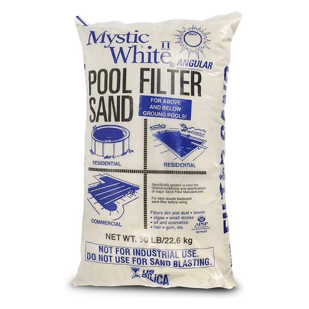 US Silica Premium Swimming Pool Filter Sand, White, 50 lbs. Bag