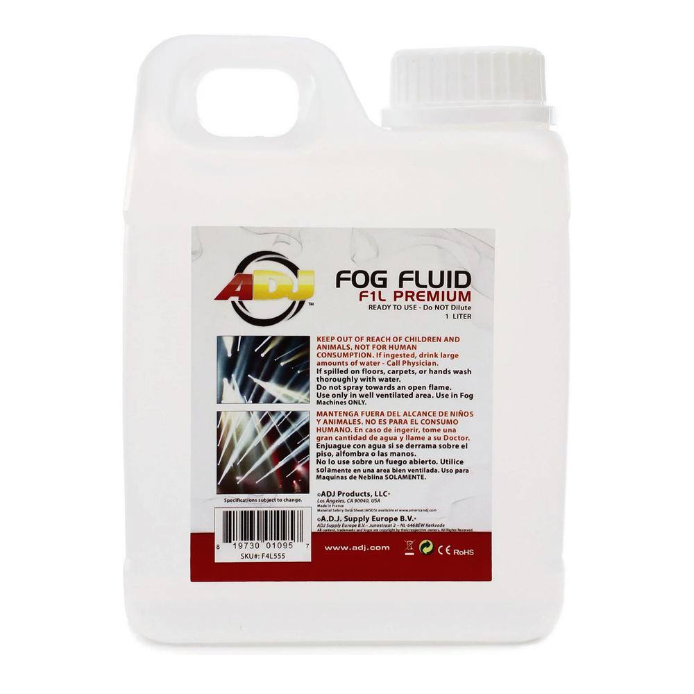 ADJ 1 Liter Water Based DJ Fog Machine Fog Juice Fluid F1L PREMIUM