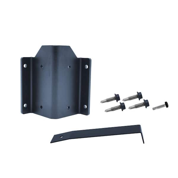 Aria Railing 6 in. W x 8 in. H Black Inside Corner Bracket for 52 in. Fascia Post Kit