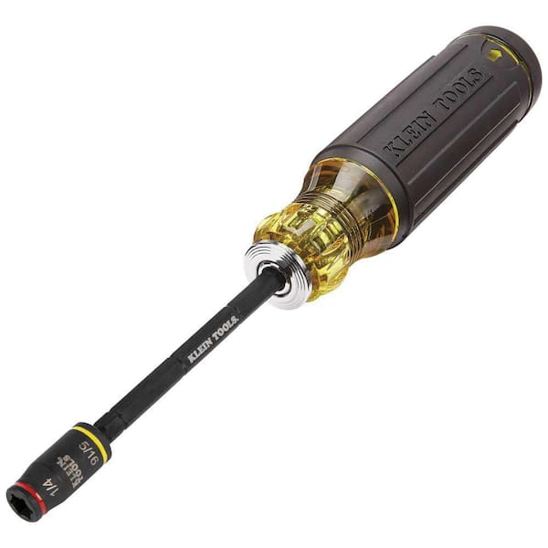 はに Klein Tools 3-in-1 Impact Flip Socket, 1/4 in., 5/16 in., 5