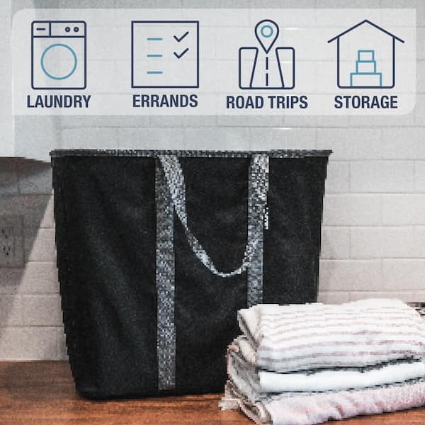 CleverMade Collapsible Fabric Laundry Basket LUXE - Foldable Pop Up Storage  Organizer - Space Saving Hamper with Carry Handles, Grey, Extra Large 24.99  - Quarter Price