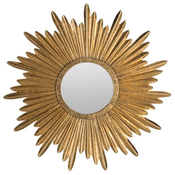 Safavieh Josephine Round Antique Gold, Round Sunburst Mirror