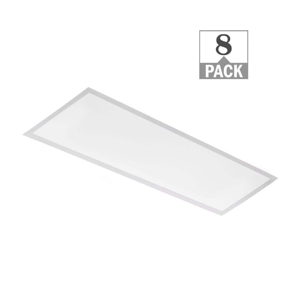1 ft. x 4 ft. Selectable Lumens Wattage 3500K 4000K 5000K Integrated LED White Troffer Light 0-10V Dimming (8-Pack) price history on PriceWatchPro