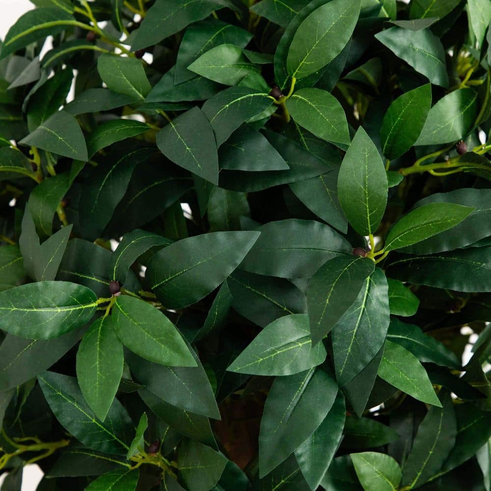 6.5-ft Green Silk Triple Ball Topiary Plant