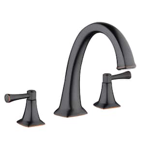 Stillmore 2-Handle Deck-Mount Roman Tub Faucet in Bronze