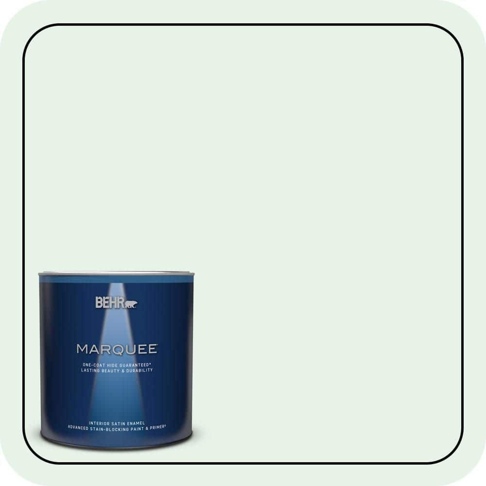 1 qt. #470C-1 Mint Fizz Satin Enamel Interior Paint & Primer price history on PriceWatchPro