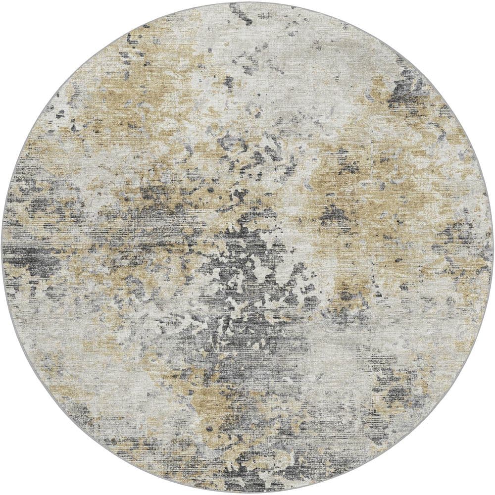 Dream Shag Premium Machine Washable Abstract ADS70 Moody 8 ft. x 8 ft. Round Rug price history on PriceWatchPro
