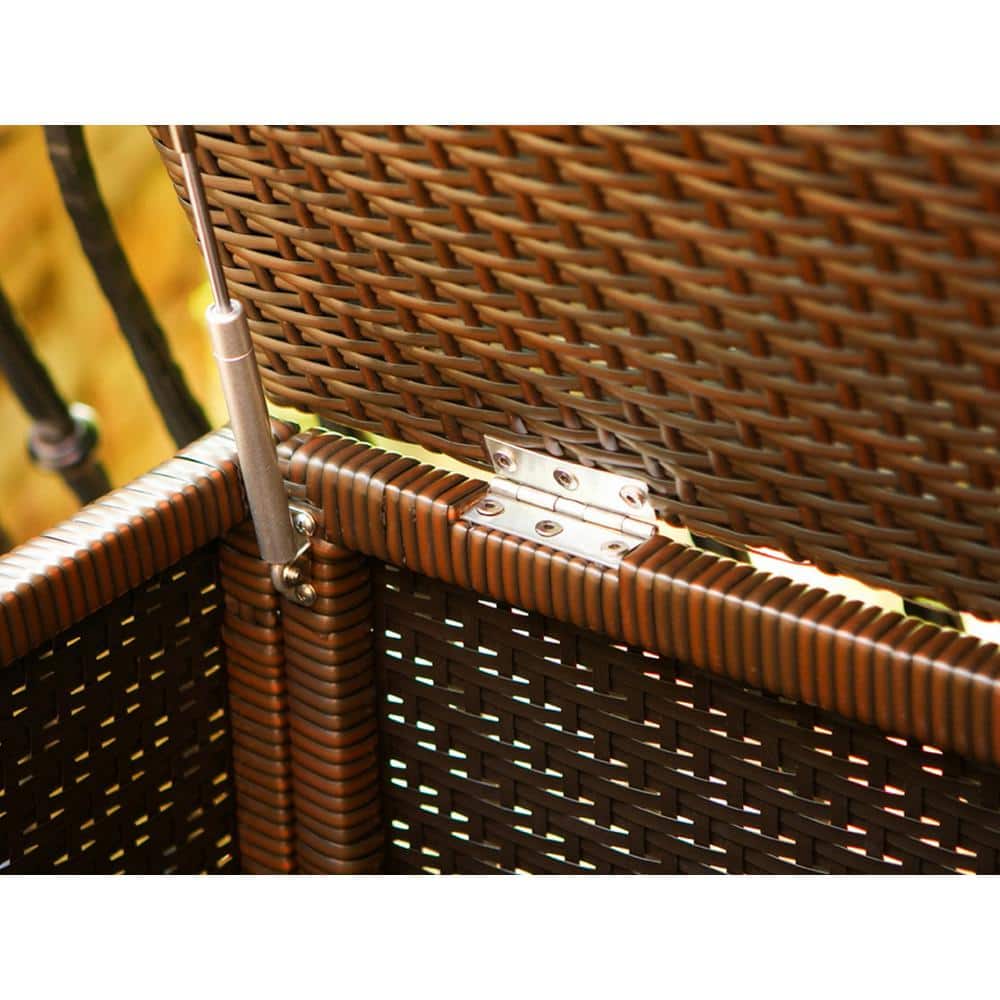 Java Resin Wicker Large Outdoor Storage Deck Box