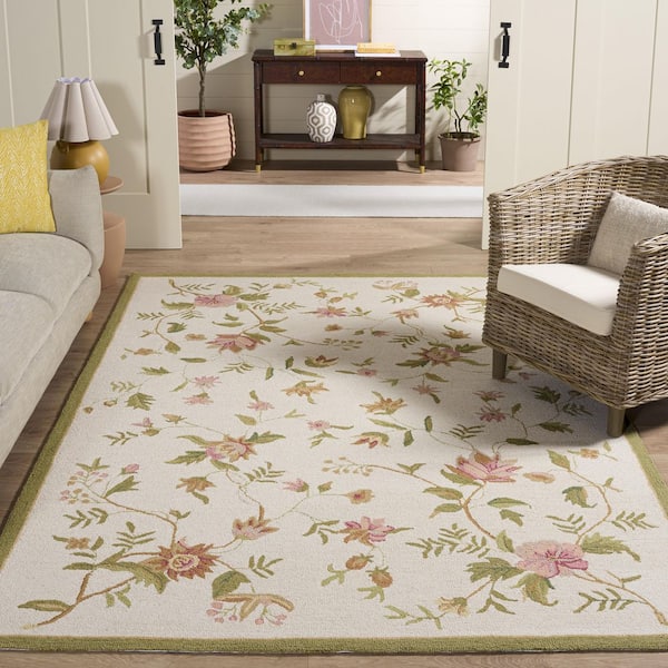 Chelsea 6 ft. x 8 ft. Ivory Vine Area Rug
