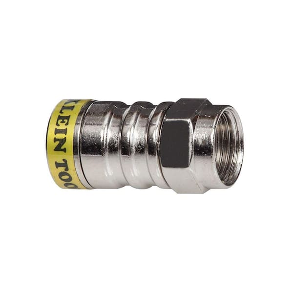 Klein Tools RG6/6Q F-Push-On Connector (10-Pack)
