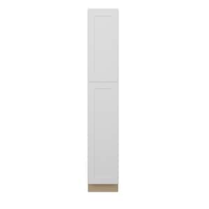 Norfolk Shaker 15 in. W x 90 in. H x 24 in. D in Painted White Plywood Assembled Pantry Cabinet