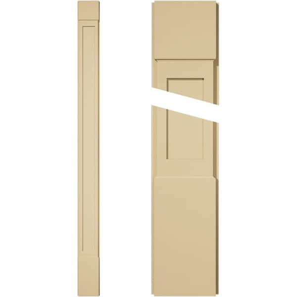 Ekena Millwork 2 in. D x 9 in. W x 120 in. L Primed Polyurethane Pilaster 1- Pack