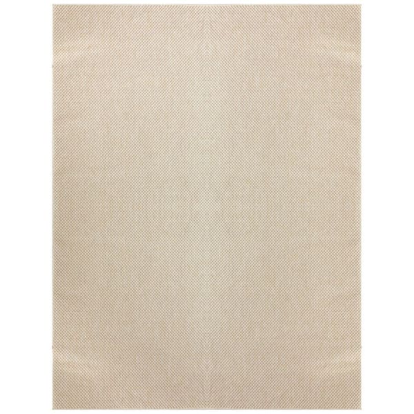 Tulum Cream 8 ft. x 10 ft. All-over design Contemporary Area Rug